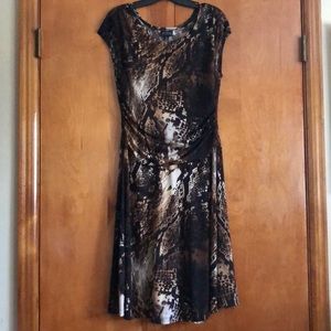 Reptile Print Dress